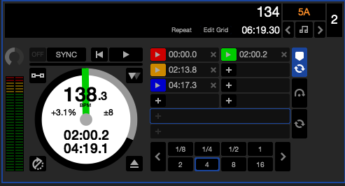 am mode shortcut serato dj 1.7