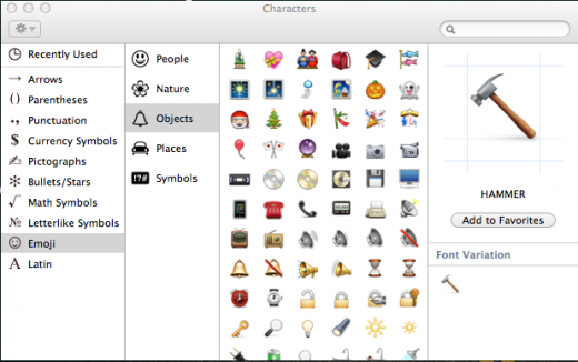 emoji font for word processor mac